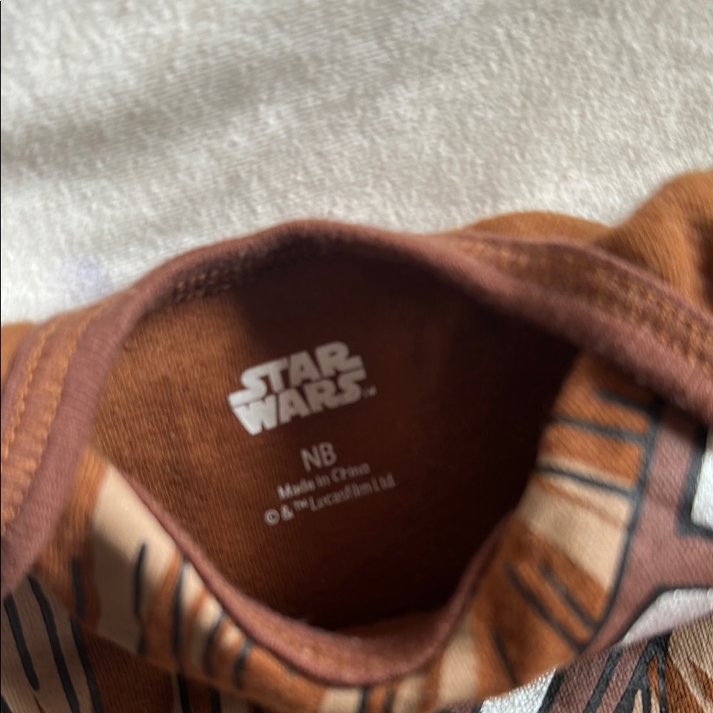 Star Wars Brown Baby Onesie - Picture 2 of 3